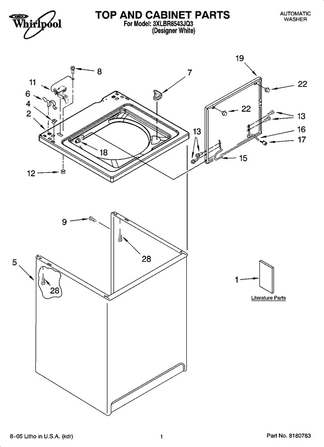 Diagram for 3XLBR8543JQ3