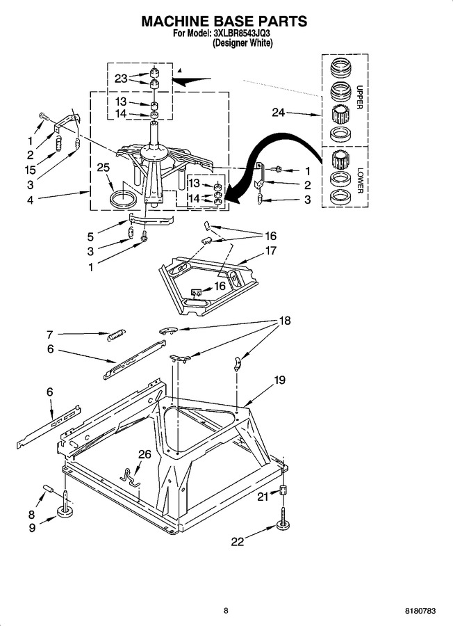 Diagram for 3XLBR8543JQ3