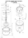 Diagram for 03 - Agitator, Basket And Tub Parts