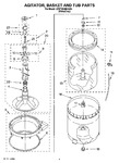 Diagram for 03 - Agitator, Basket And Tub Parts