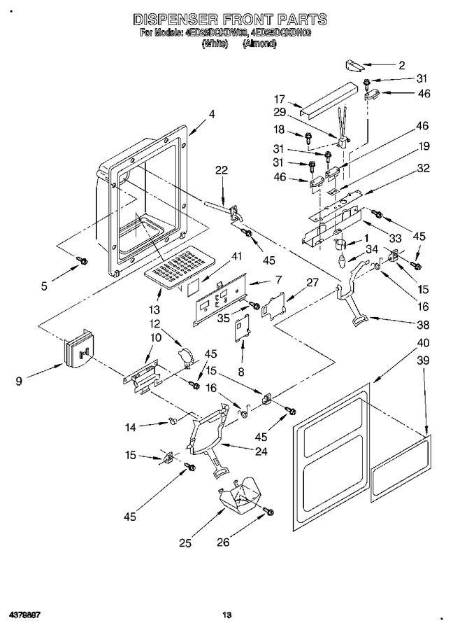 Diagram for 4ED25DQXDW00