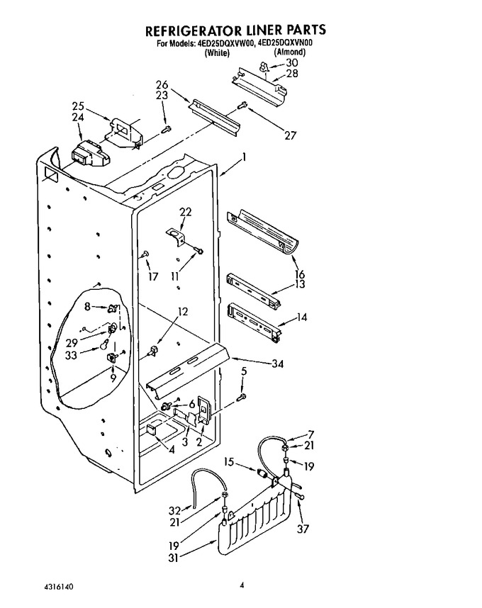 Diagram for 4ED25DQXVN00