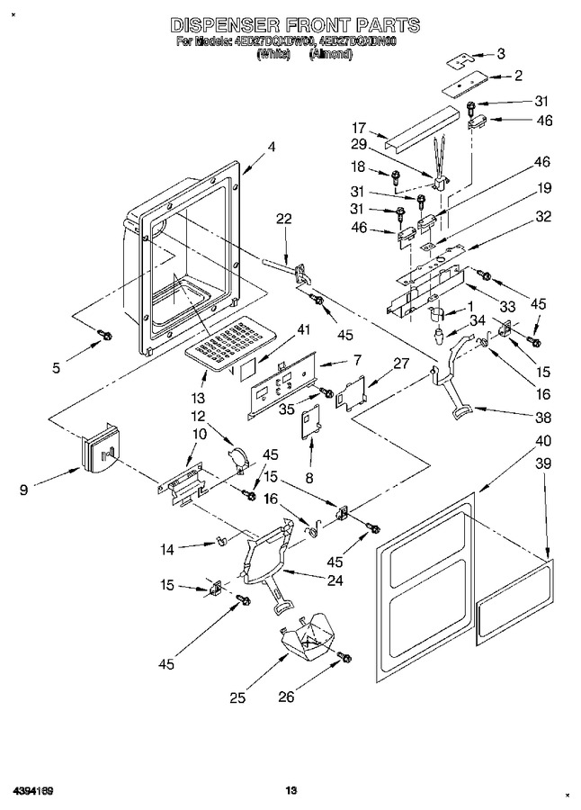 Diagram for 4ED27DQXDW00