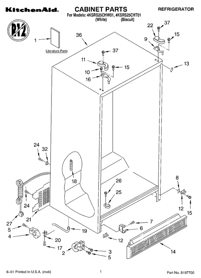 Diagram for 4KSRS25CHW01