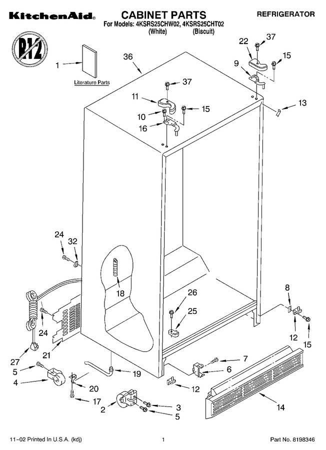 Diagram for 4KSRS25CHW02