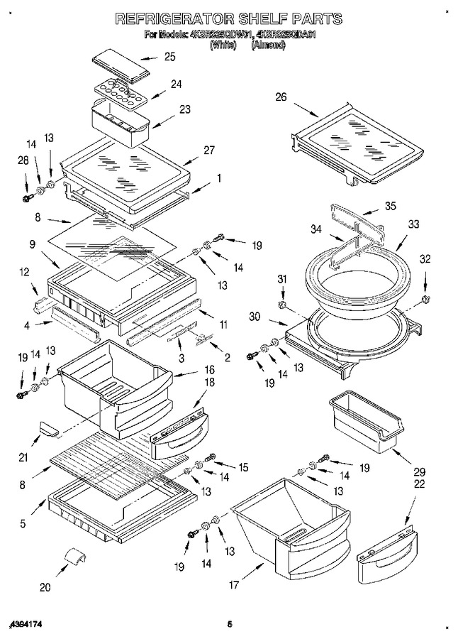 Diagram for 4KSRS25QDW01