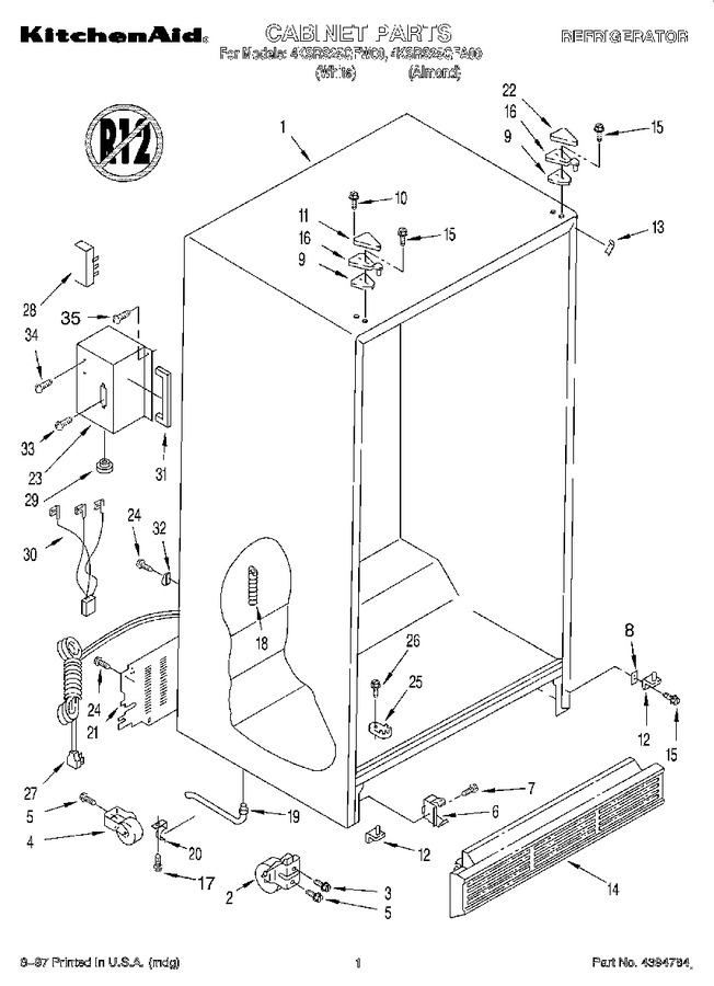 Diagram for 4KSRS25QFA00
