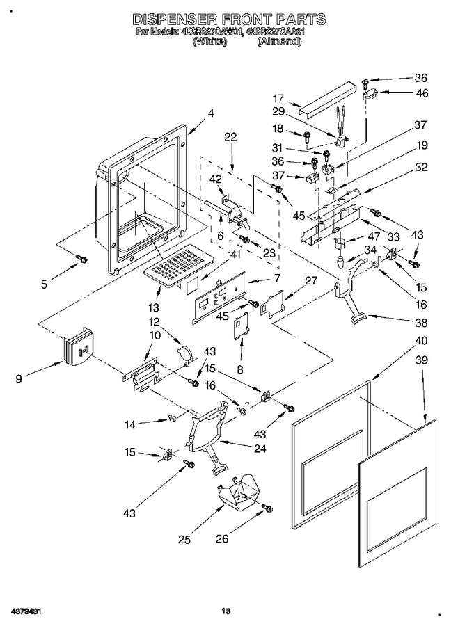 Diagram for 4KSRS27QAW01