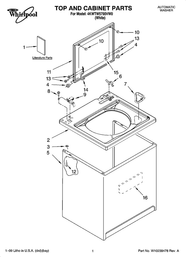 Diagram for 4KWTW5790VW0