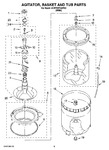 Diagram for 03 - Agitator, Basket And Tub Parts