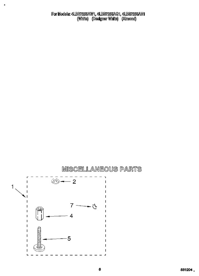Diagram for 4LBR7255AN1