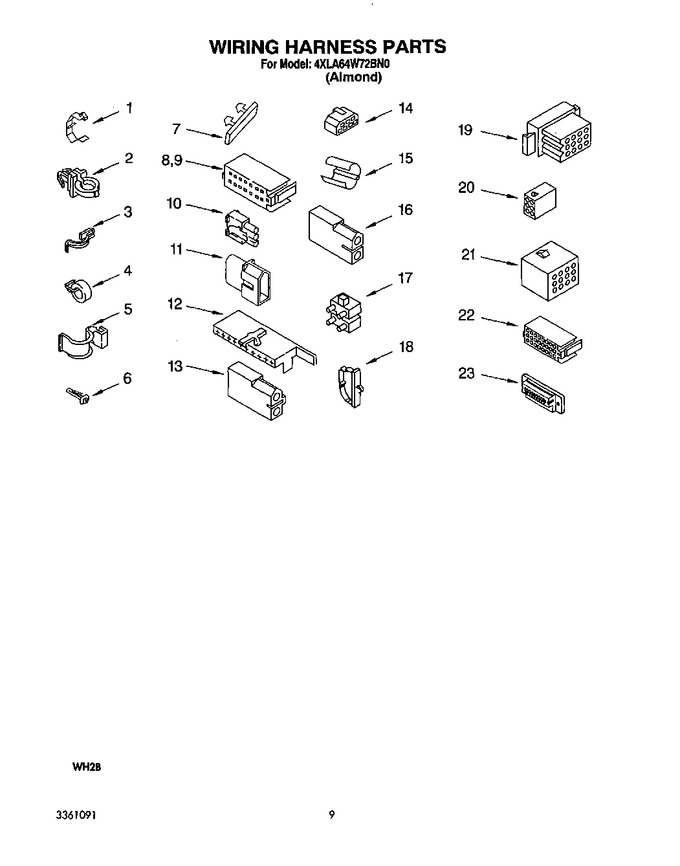 Diagram for 4XLA64W72BN0