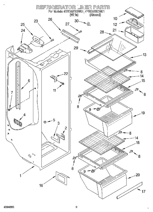 Diagram for 4YED20TKDW01