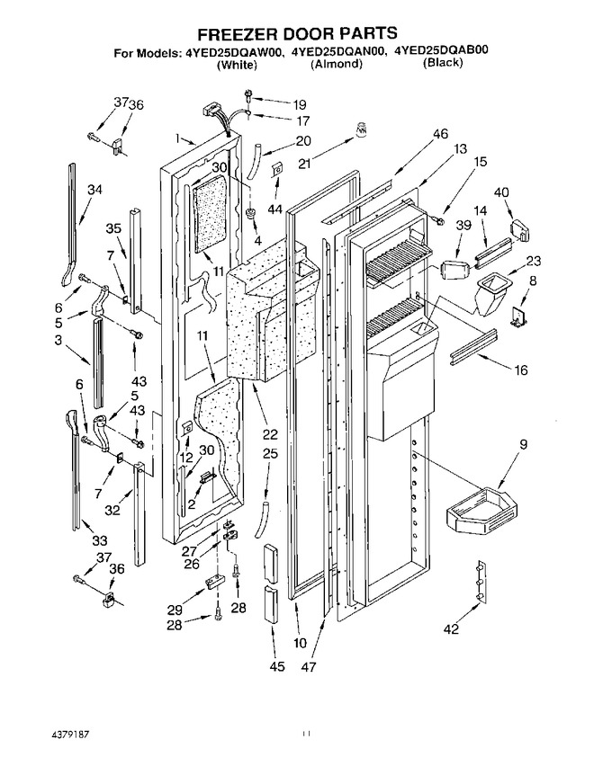 Diagram for 4YED25DQAB00