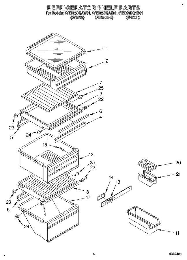 Diagram for 4YED25DQAB01