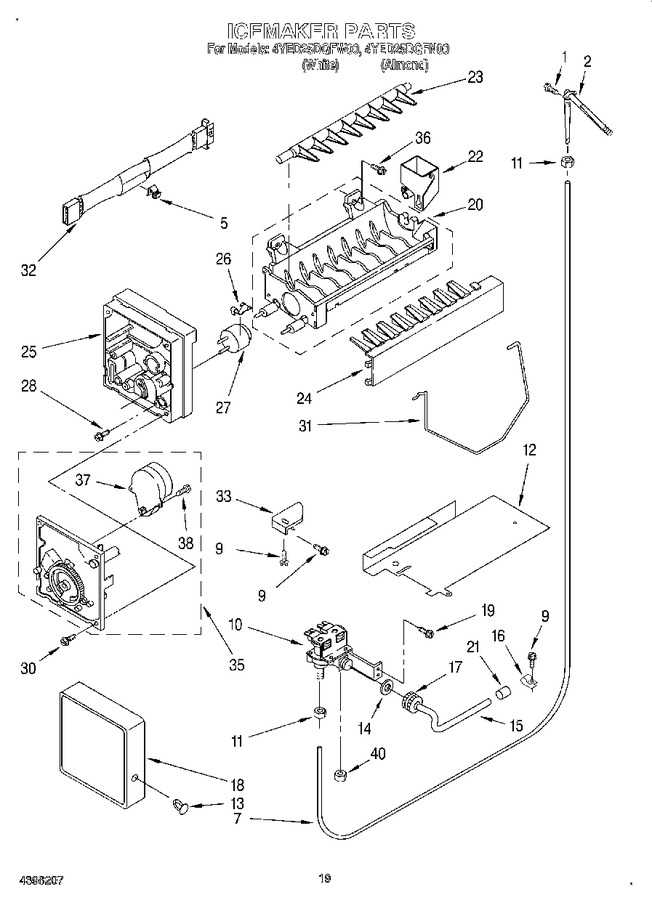 Diagram for 4YED25DQFN00