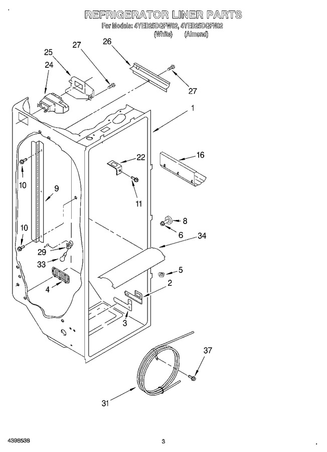 Diagram for 4YED25DQFW02