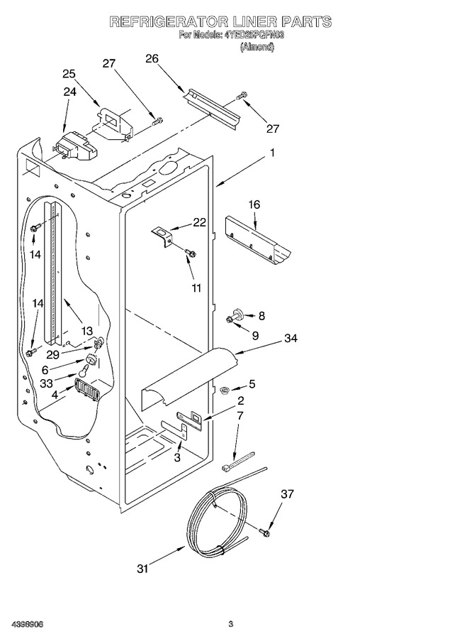 Diagram for 4YED25PQFN03
