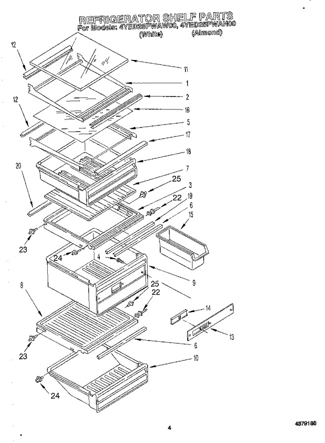 Diagram for 4YED25PWAW00