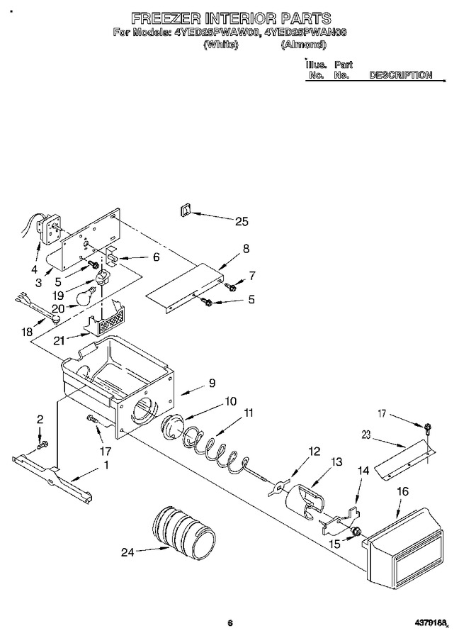 Diagram for 4YED25PWAN00