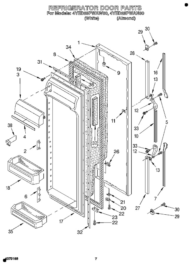 Diagram for 4YED25PWAN00