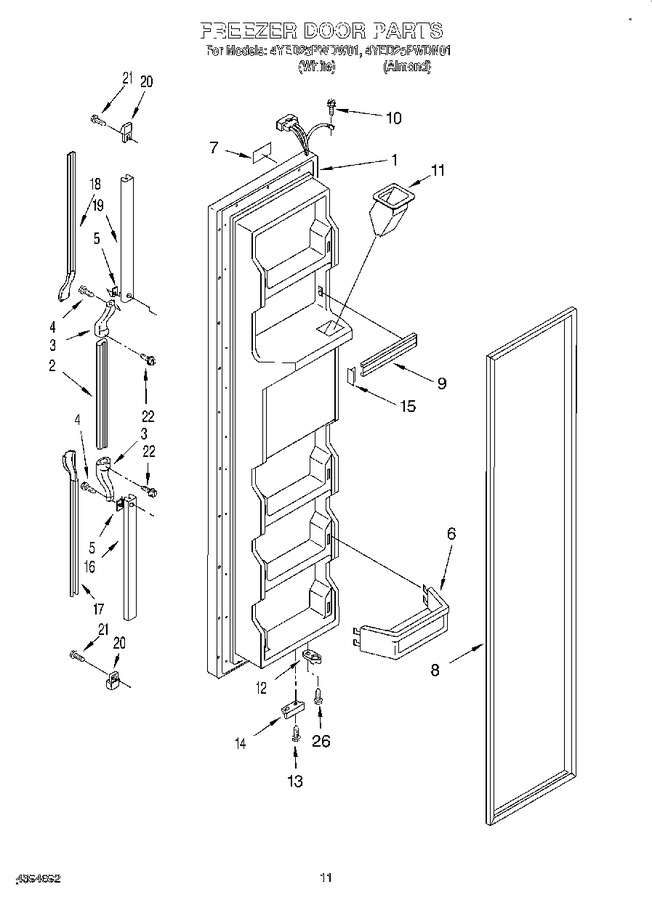 Diagram for 4YED25PWDW01