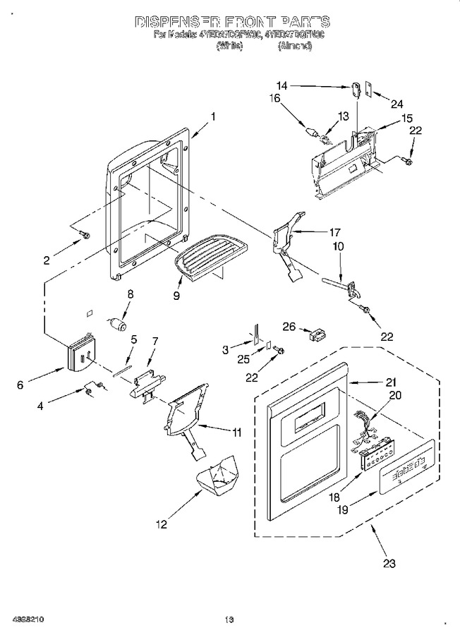 Diagram for 4YED27DQFW00
