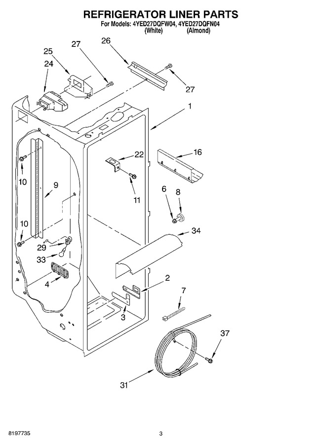 Diagram for 4YED27DQFW04