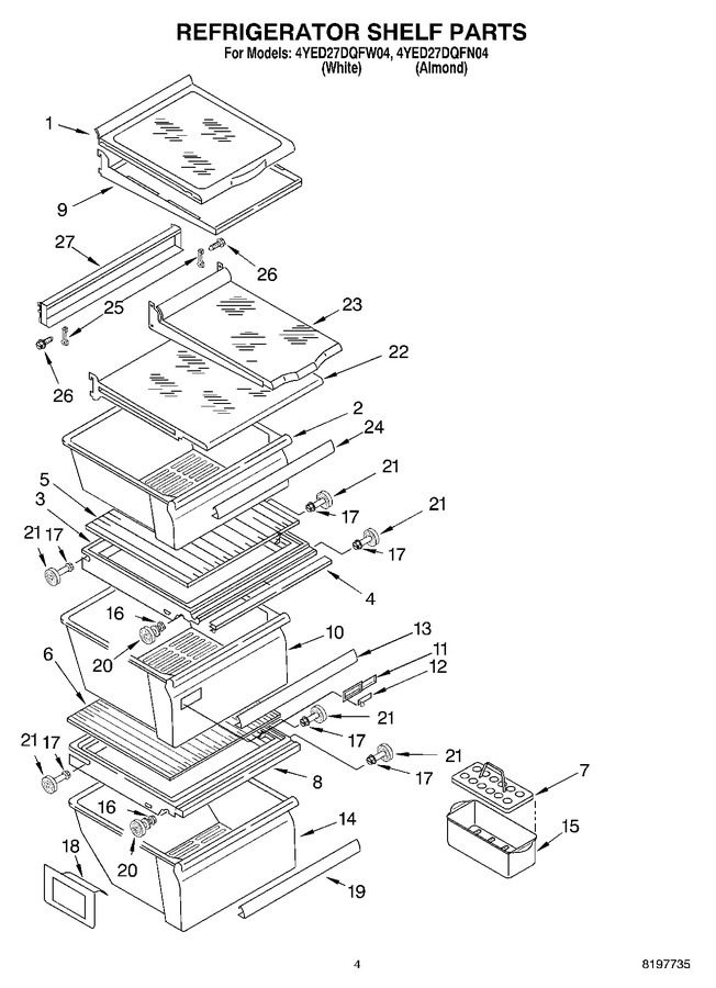 Diagram for 4YED27DQFN04