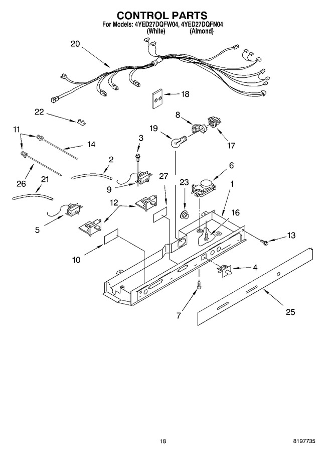 Diagram for 4YED27DQFN04