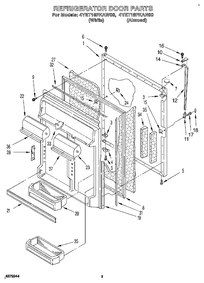 Diagram for 4YET18PKAW00