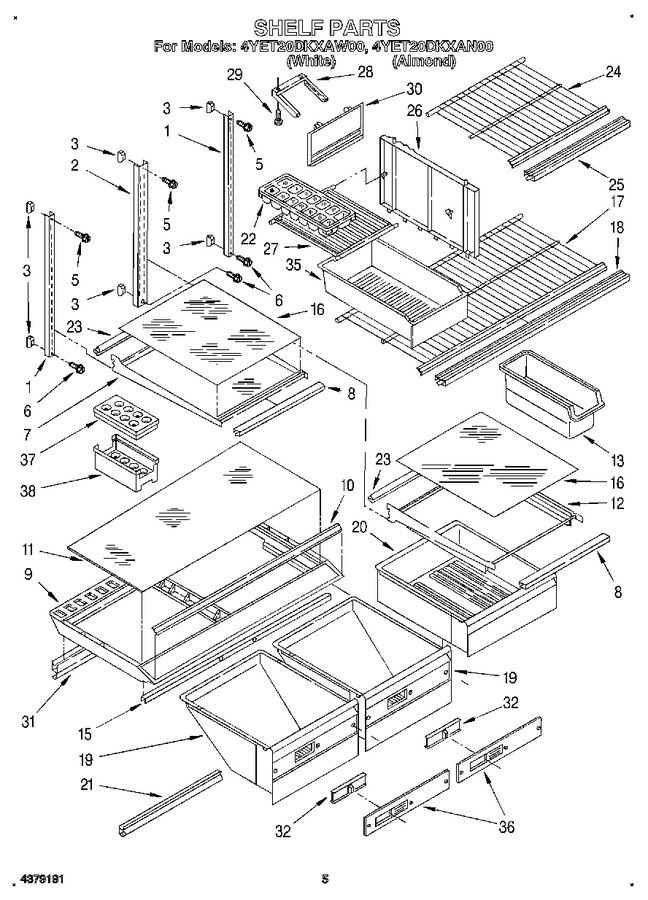 Diagram for 4YET20DKAW00