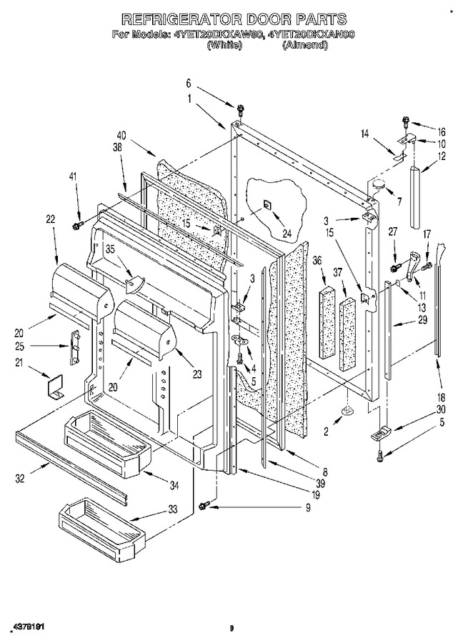 Diagram for 4YET20DKAW00