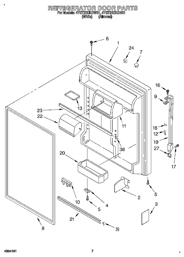 Diagram for 4YET21DKDW01