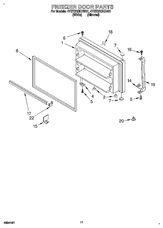 Diagram for 4YET21DKDW01