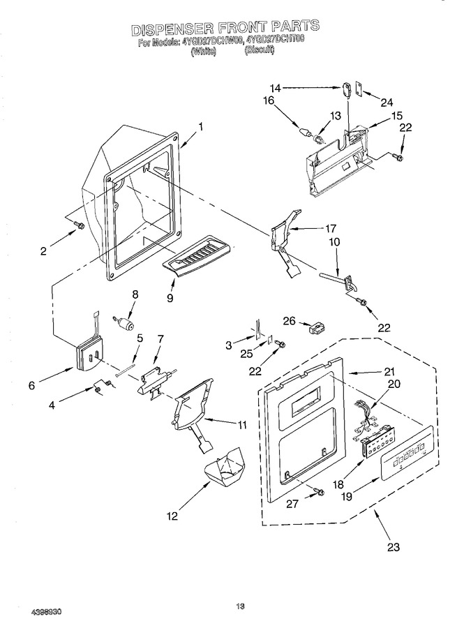 Diagram for 4YGD27DCHT00