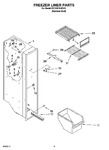 Diagram for 04 - Freezer Liner Parts