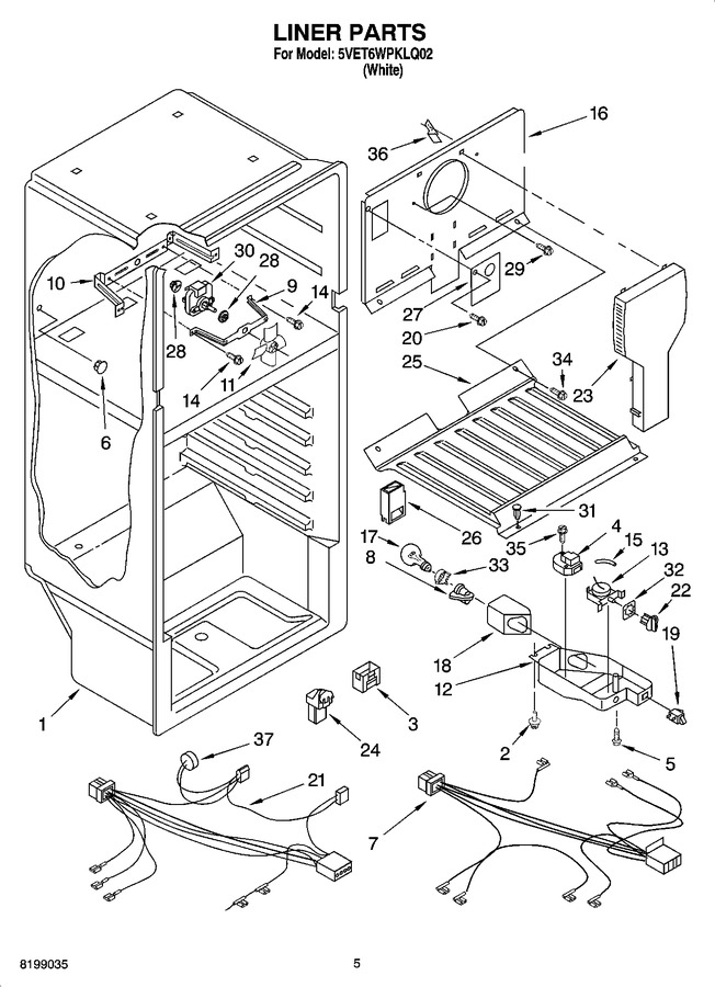 Diagram for 5VET6WPKLQ02