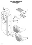 Diagram for 04 - Freezer Liner Parts