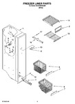 Diagram for 04 - Freezer Liner Parts