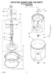 Diagram for 03 - Agitator, Basket And Tub Parts
