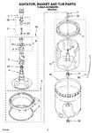 Diagram for 03 - Agitator, Basket And Tub Parts