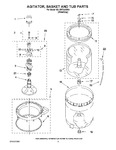 Diagram for 03 - Agitator, Basket And Tub Parts