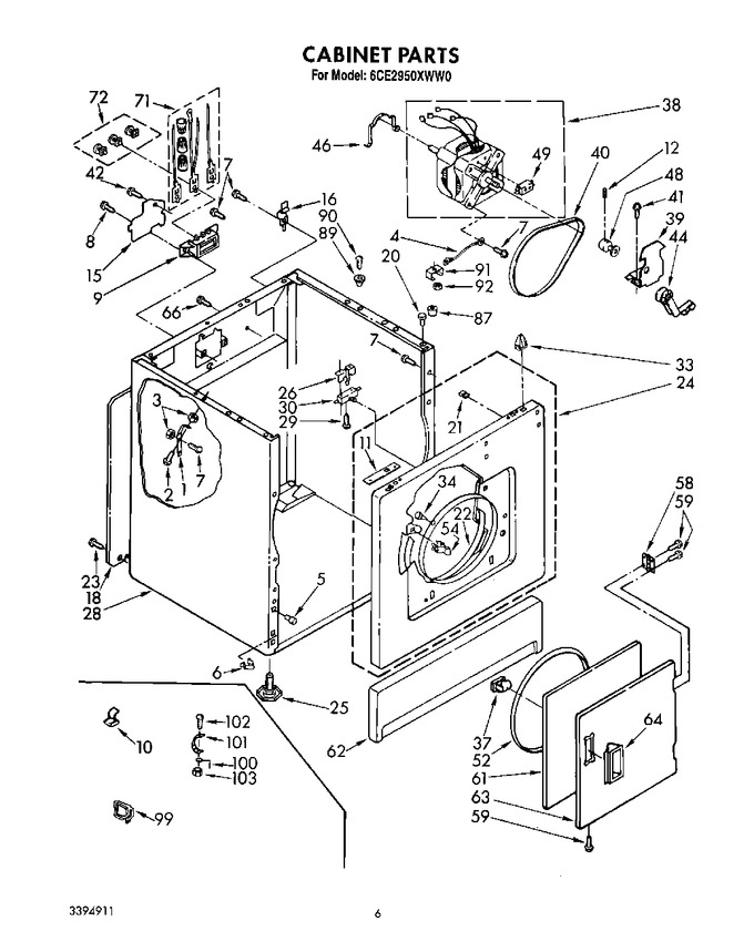 Diagram for 6CE2950XWN0