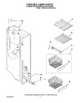 Diagram for 04 - Freezer Liner Parts