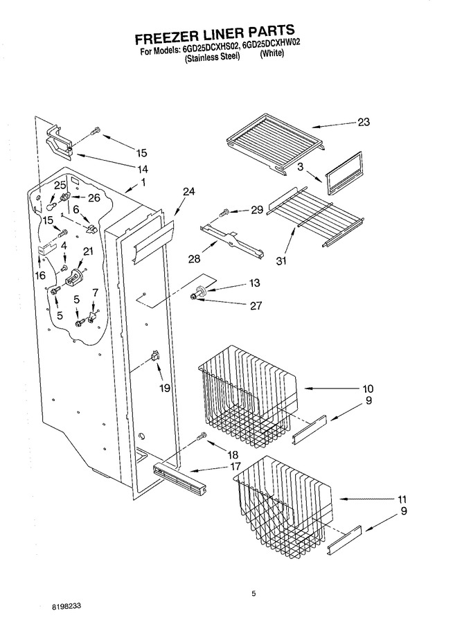 Diagram for 6GD25DCXHW02