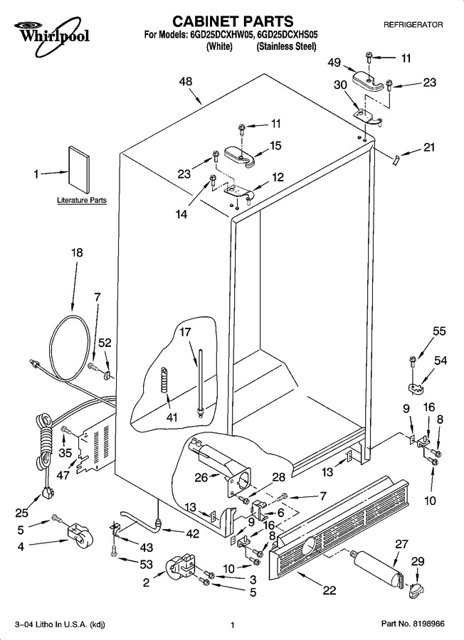 Diagram for 6GD25DCXHW05