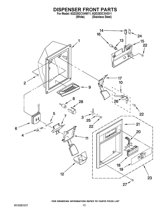 Diagram for 6GD25DCXHW11