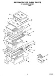 Diagram for 03 - Refrigerator Shelf Parts