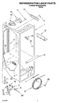 Diagram for 02 - Refrigerator Liner Parts